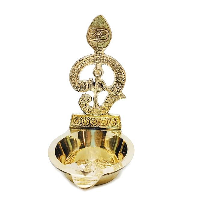 ஓம் முருகர் விளக்கு Om Vel Diya in Brass